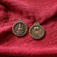 1pc Brass 12 Zodiac Buddha Charms DIY Earrings Bracelets