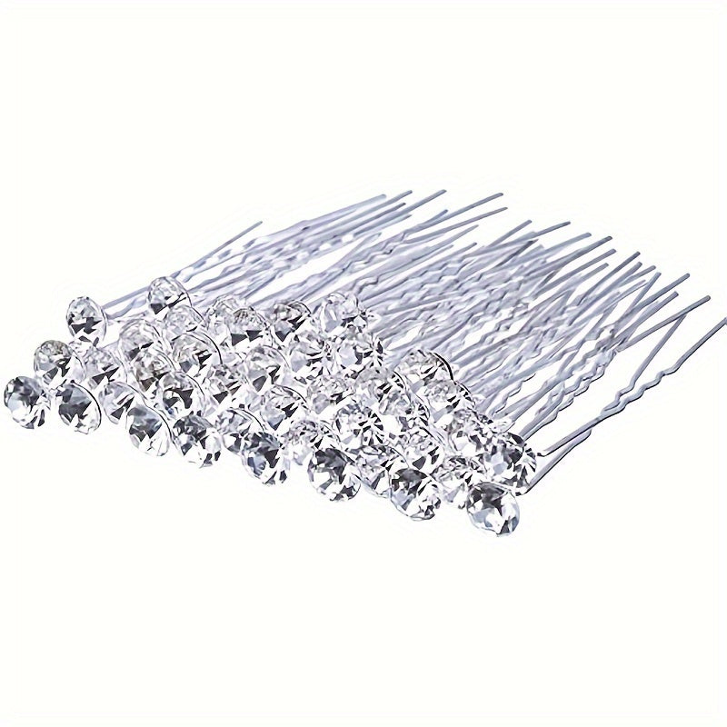 Rhinestone Hair Pins Bridal Wedding Hairpin Hair Accessories For Women