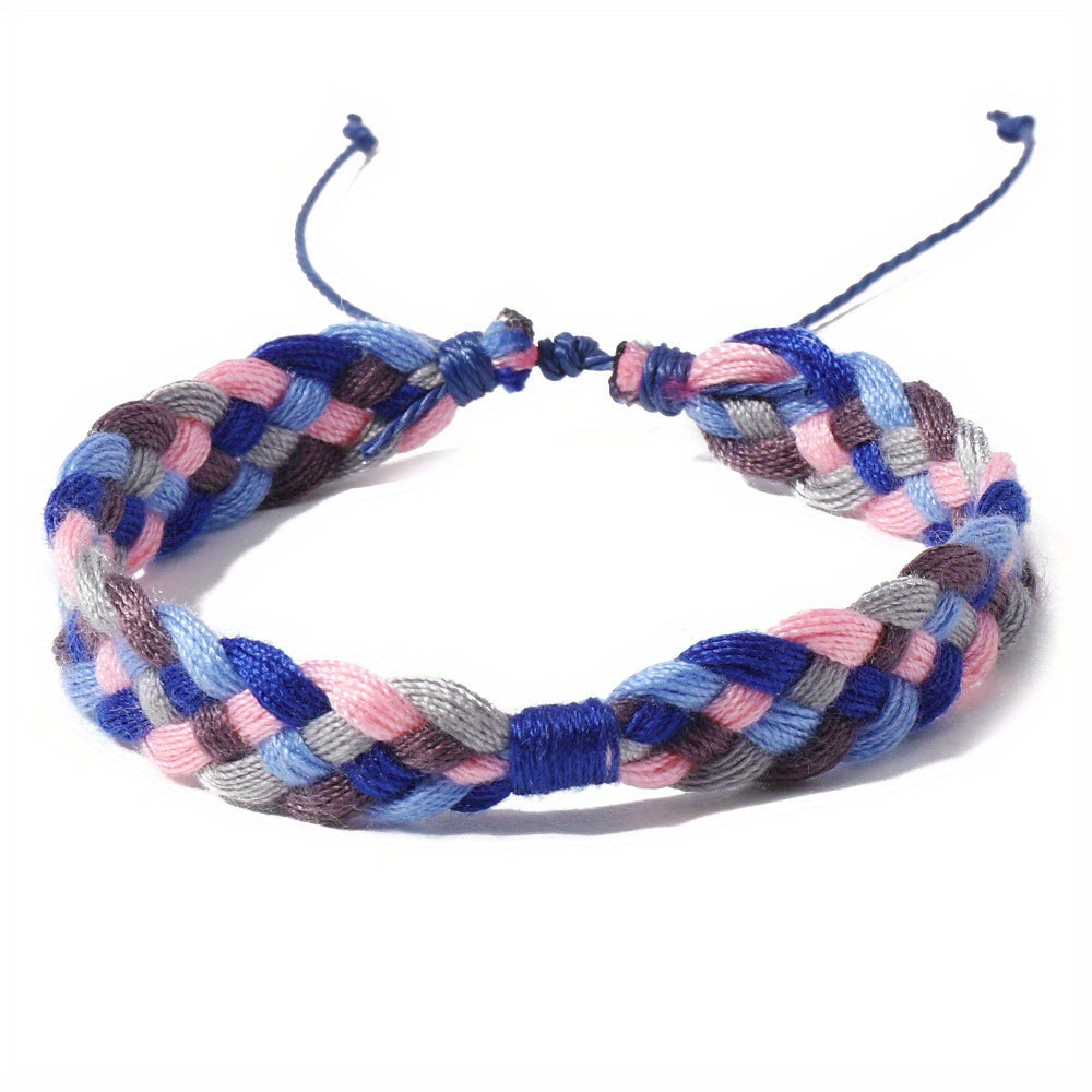 Gradient Braided Friendship Bracelet Summer Beach Ornament
