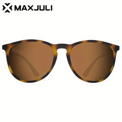 Maxjuli Women's Polarized Sunglasses - Stylish Metal Shades for Football Game