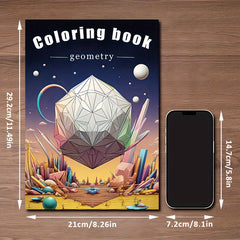 18 2x25 Geometric Coloring Book For Adults - Holiday Party Gift