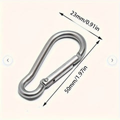 10pcs Alloy Hanging Buckle Carabiner for Outdoor Camping Hiking