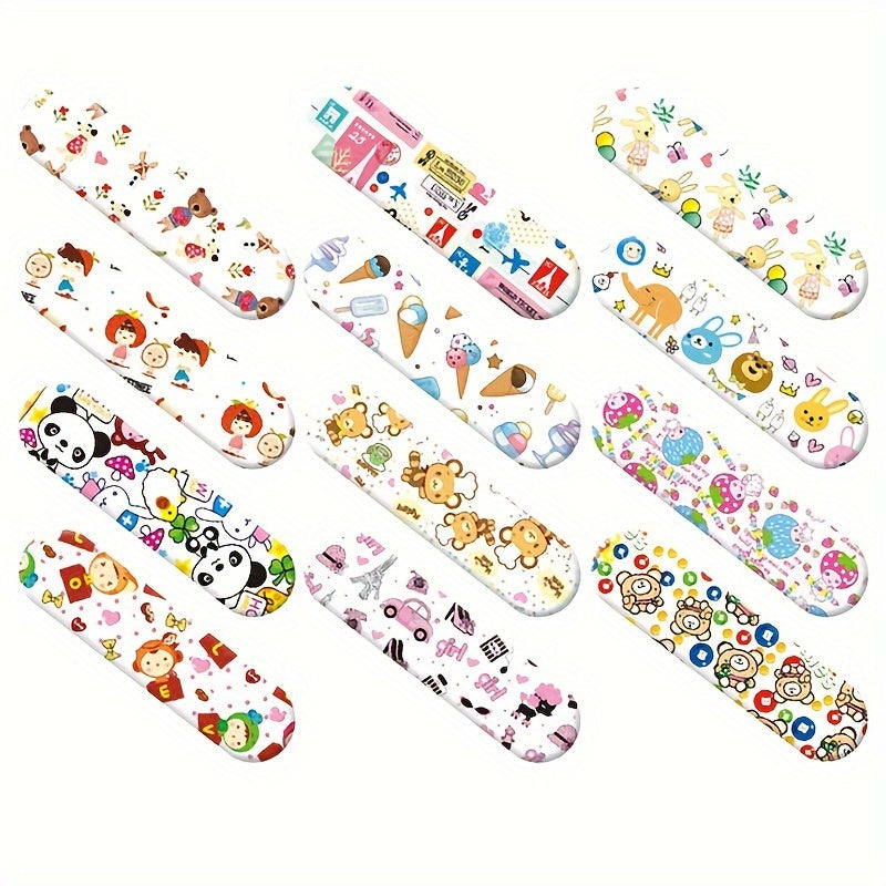 120PCS Transparent PE Cartoon Bandages Stickers