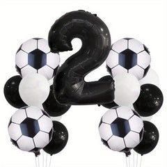 17pcs Football Theme Kids Birthday Party Decor Set