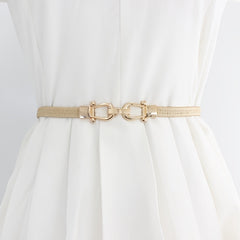 Vintage Elastic Stretchy Thin Belt Waist Cinch Belt