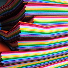 20 40pcs Nonwoven Multicolor Felt Fabric Patchwork Bundles for Scrapbooking DIY