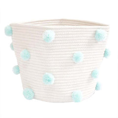Kids' Fur Ball Storage Bucket Toy Diaper Clothes Storage Box Basket
