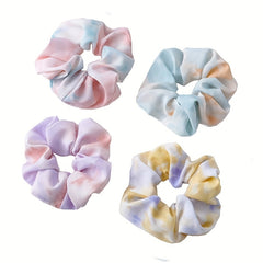 Tie Dyed Scrunchie Headrope Elastic Ponytail Hair Tie