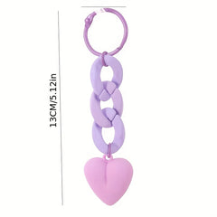 Heart Key Chain Pendant for Bag or Backpack