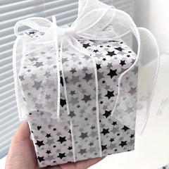 5pcs Star Snow Pear Paper Gift Bouquet Wrapping Paper Packaging