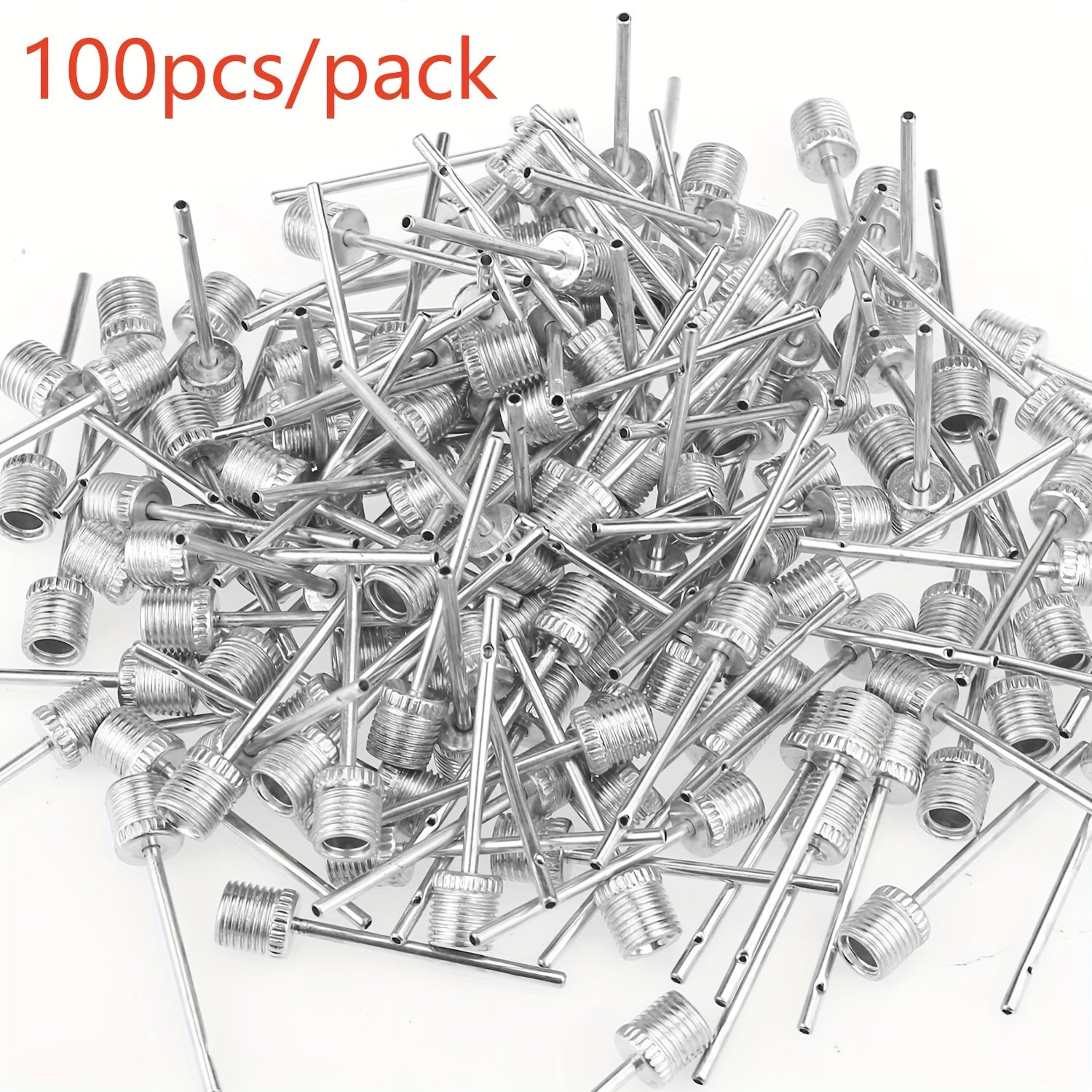 100pcs Basketball Pump Needles Air Pump Needles with Storage Box