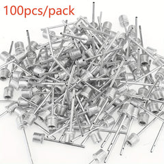 100pcs Basketball Pump Needles Air Pump Needles with Storage Box