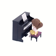 Mini Piano Playset Dollhouse Furniture Toy