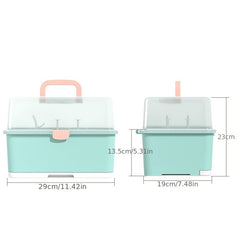 Portable Baby Bottle Drain Box Drying Rack Dustproof Box