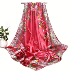 Satin Sun Protection Sunshade Shawl Soft Scarf