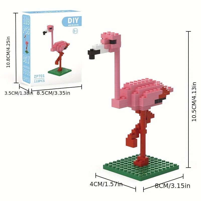 DIY MINI Building Blocks Bird Series Educational Assembly Toys