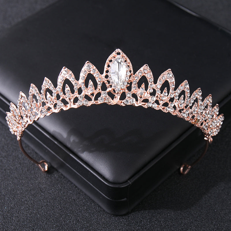 Rhinestone Crystal Tiara Crown Headband Women Birthday Pageant Wedding Prom