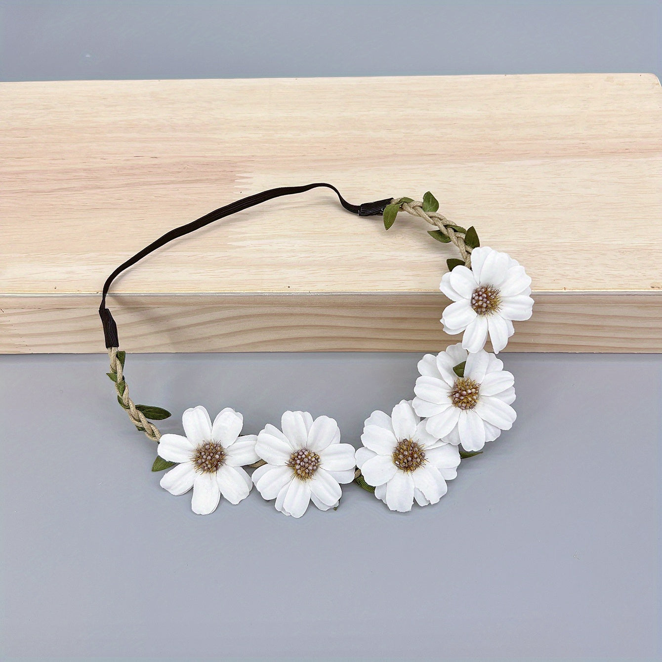 Boho Flower Wreath Hair Band Sweet Garland for Women Girls