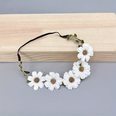 Boho Flower Wreath Hair Band Sweet Garland for Women Girls
