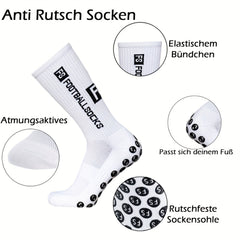 4 Pairs Non Slip Breathable Football Socks for Sports