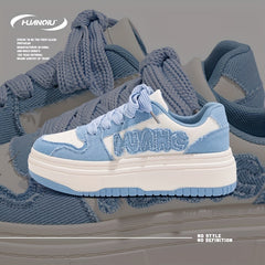 HUANQIU Women's Platform Sports Sneakers