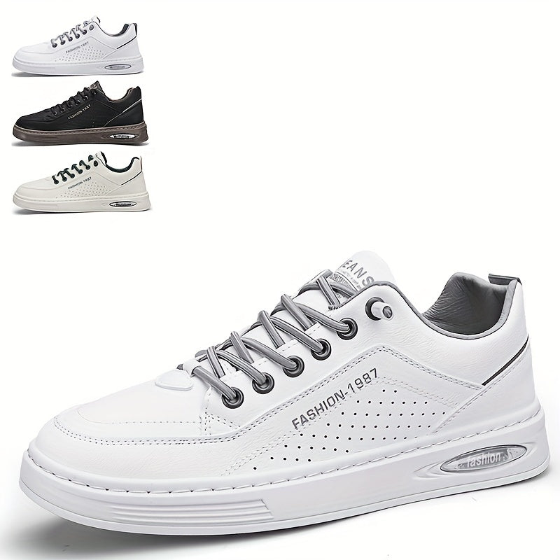 Men's Skate Shoes Grip Lace up Sneakers