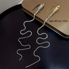 Snake Shape Hairpin With Long Tassel Zodiac Series Hair Accessories