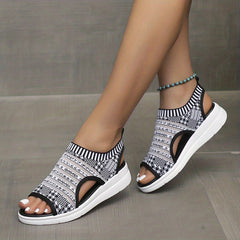 Women's Open Toe Wedge Sandals for Summer