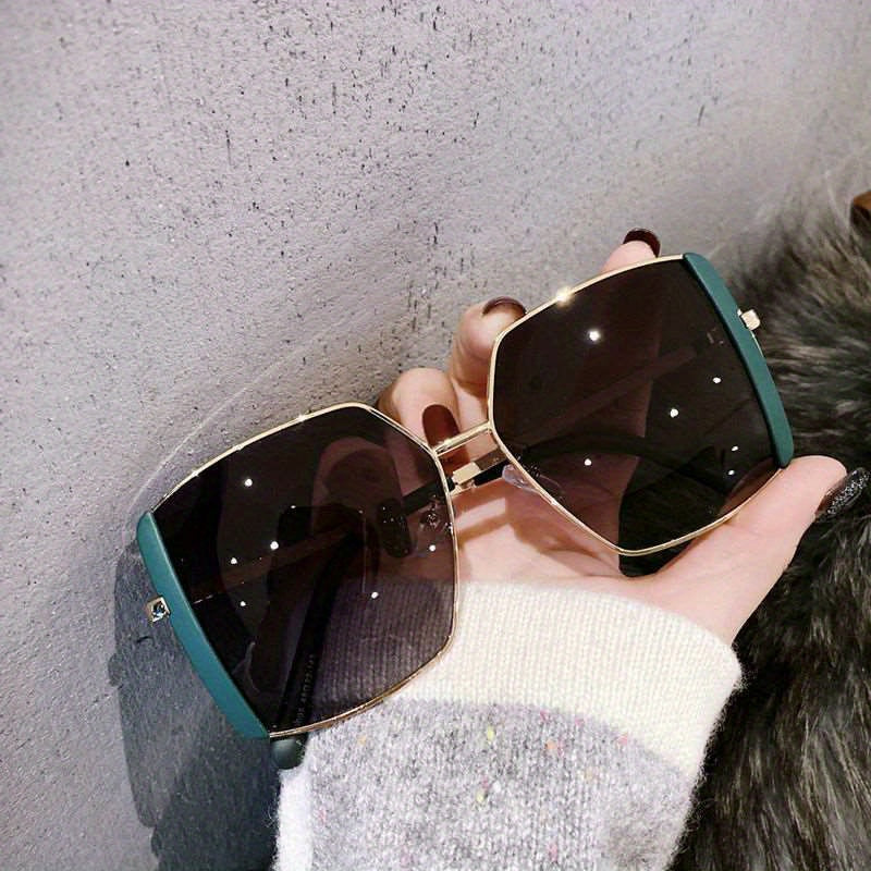 Square Polarized Sunglasses Casual Gradient Glasses UV400