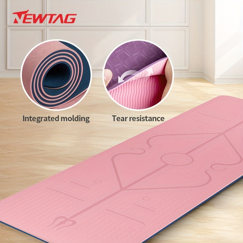 Non Slip Yoga Mat Thicken Widen Soft Fitness Mat Comfortable Workouts