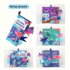 Baby Tail Cloth Book Animal Series Infant Early Education Toy
