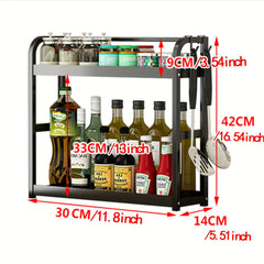 Kitchen Shelf Rack Countertop Seasoning Storage
