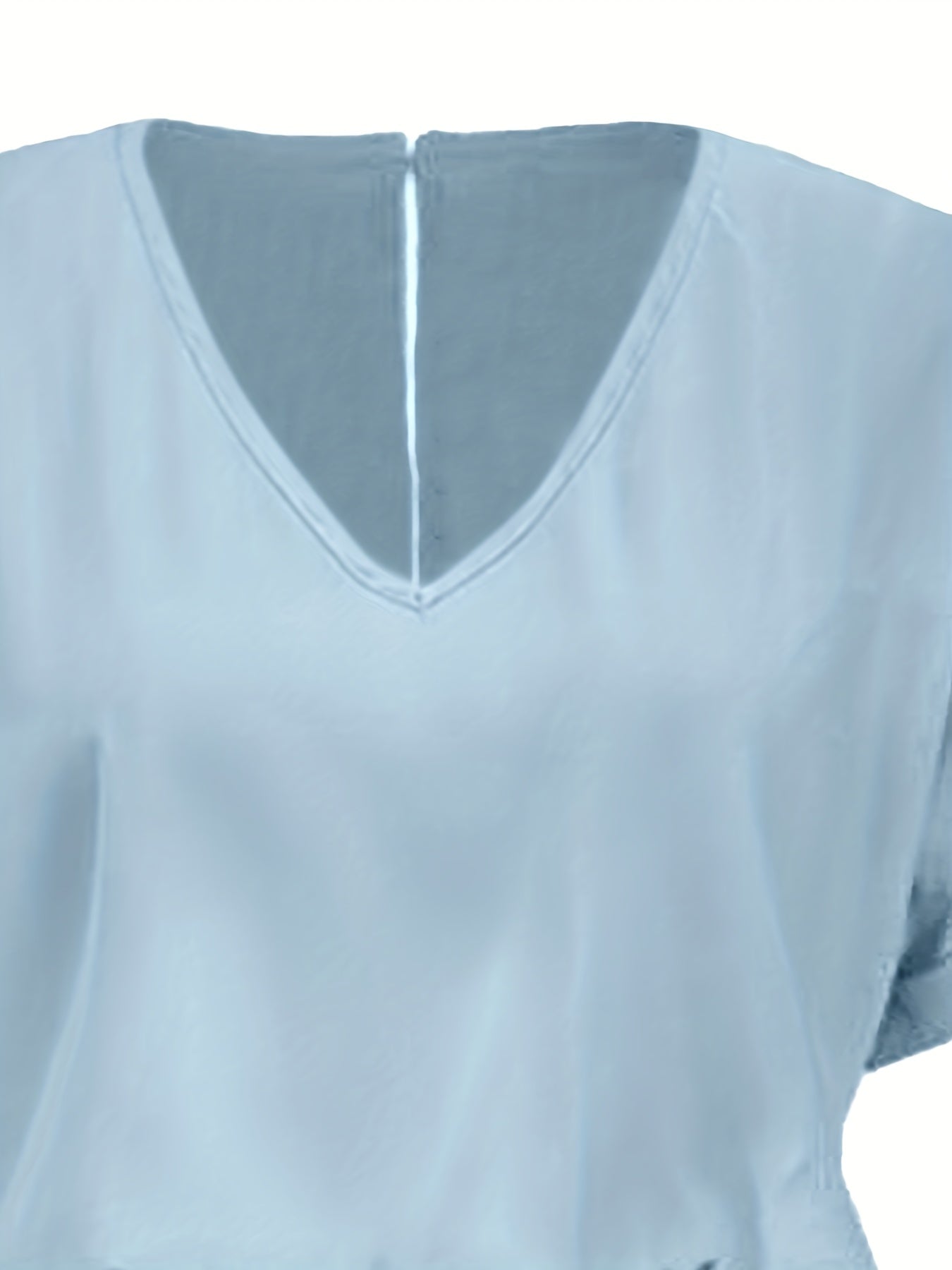 V Neck Short Sleeve Romper Casual Jumpsuit Women's Clothing