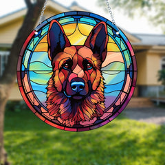 Pet Dog Window Hanging Ornament Suncatcher Decoration