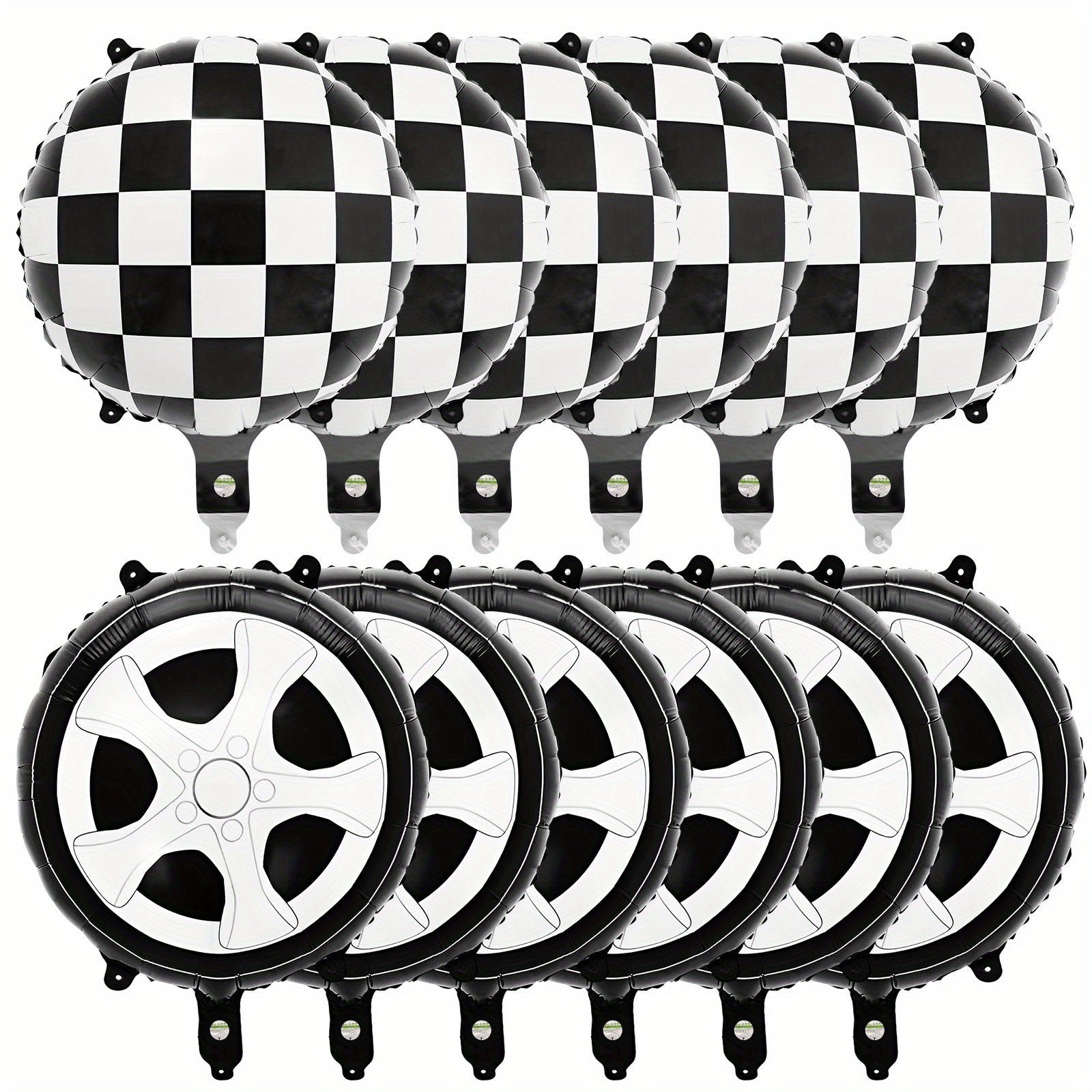 12pcs Race Car Birthday Party Supplies Balloons Set