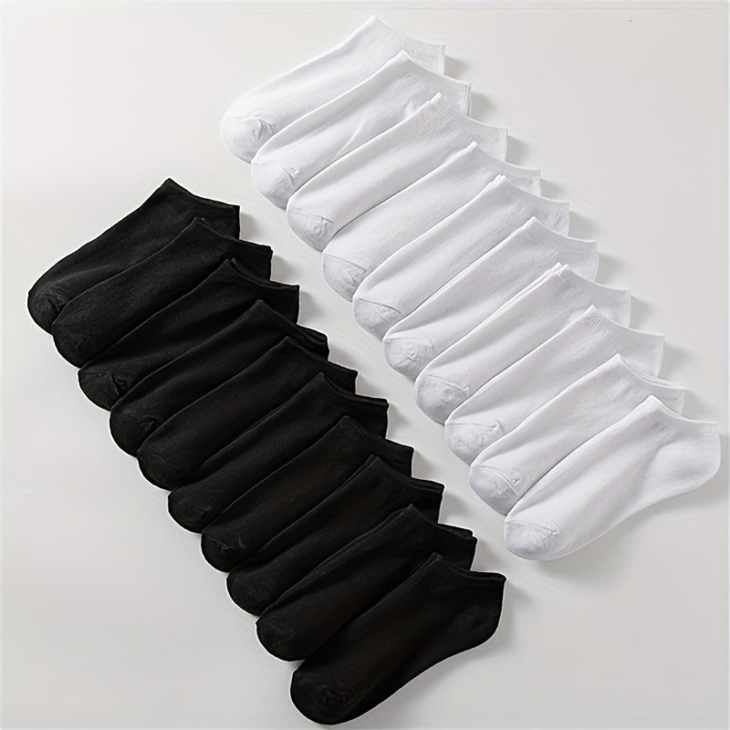 20 Pairs Soft Low Cut Ankle Socks Women's Stockings