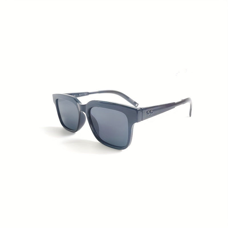 Retro Square UV Protection Sunglasses With Cleaning Cloth