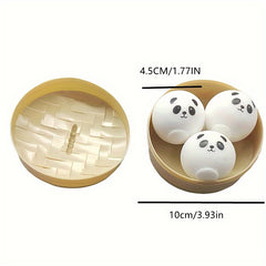 3pcs Bear Dumpling Squishy Fidgets Sensory Toys Anxiety Relief Items
