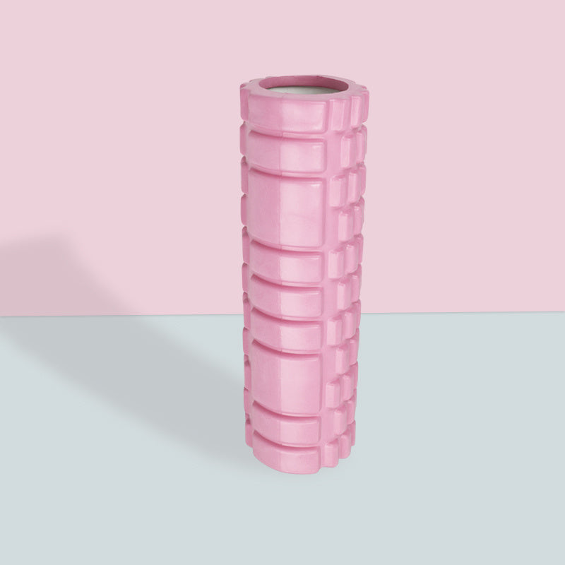 Pink Foam Roller for Pain Relief and Flexibility