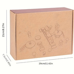 Chinese Style Bamboo Forest Building Blocks - Panda Element Model