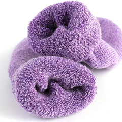 3 Pairs Fuzzy Socks Comfy Warm Mid Tube Stockings Hosiery