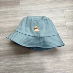 Rabbit Embroidery Bucket Hat for Women