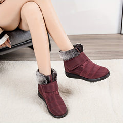 Women's Snow Boots Faux Fur Lining Thermal Waterproof Ankle Boots
