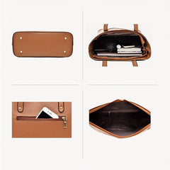 3pcs PU Leather Bag Sets - Crossbody Bag, Wallet, Tote Bag
