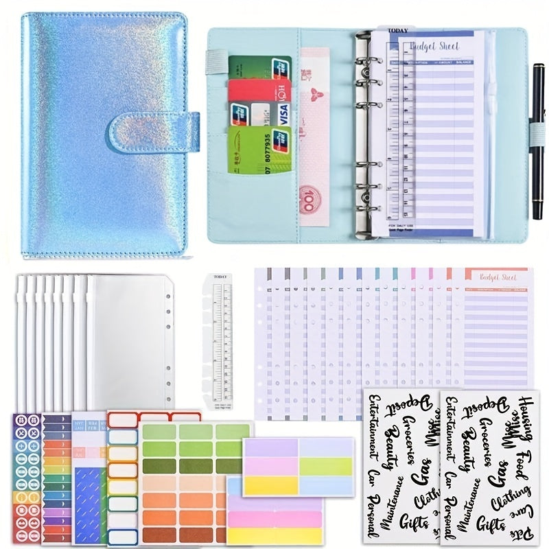 Budget Binder with Zipper Envelopes & Expense Sheets