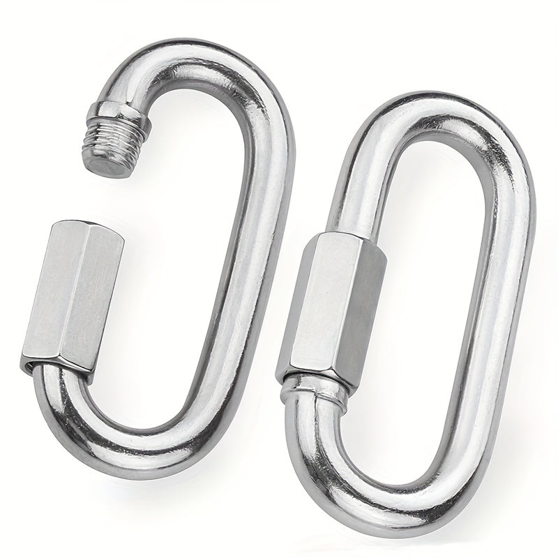 2 Pack Heavy Duty Carabiner Keychains for Outdoor Activities