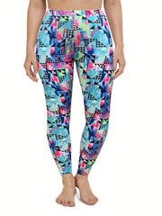 Geometric Print Sporty Leggings