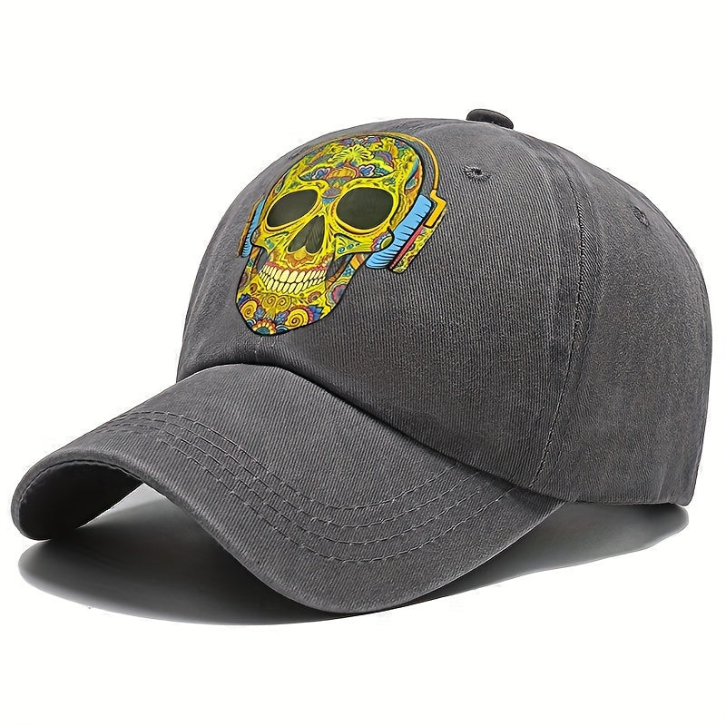 Colorful Skull Baseball Cap Sunshade Hat