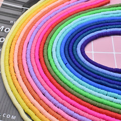 6mm Polymer Clay Rubber Spacer Beads for Jewelry Making