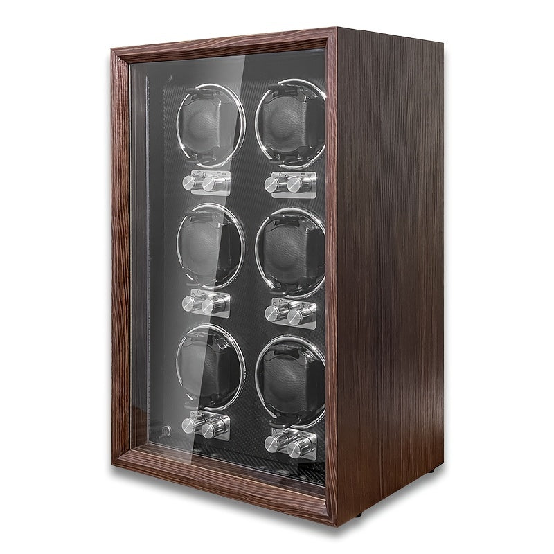 Wooden Watch Winder Storage Box 6 Slot